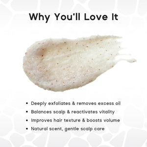 HALOVIDA Sea Salt Rosemary &amp Mint Scalp Scrub Clean Silicon Oil-Free Itchy Relief Scalp Treatment for Dandruff Gently Exfoliator Cruelty-Free Relieves Dryness Promotes Hair Growth