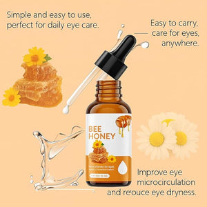 Jimerito Honey Eye Serum Natural Hydration &amp Nourishing Formula with Bee Honey Gentle Daily Care for Eye Area Skin Deep Moisturizing &amp Refreshing