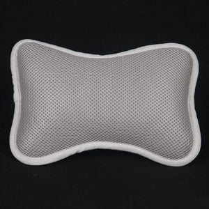 SUPVOX Bath Pillow Bathtub Spa Pillow with Non Slip Suction Cups for Bathtub Bathroom Spa Cushion Head Neck Back Support (Grey)