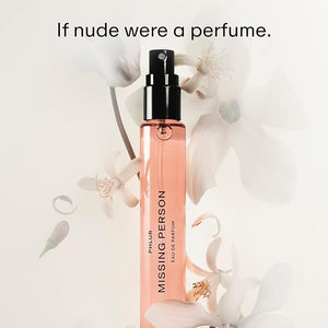 PHLUR Missing Person Eau de Parfum - Travel Size Perfume for Women &amp Men Fragrance - Floral Skin Musk Perfume with Bergamot Musk Orange &amp Sandalwood (9.5mL)