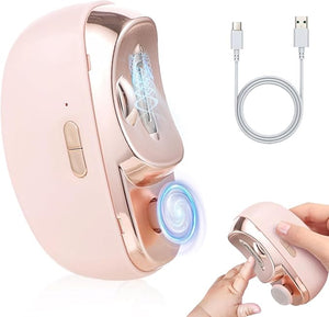 1/2PCS Smart Nail Clipper New 3 in 1 Easy Clip Electric Nail Clippers for Seniors Designed for Extra Hard/Thick Hands Feet Nails Polishing Clipper with Light for Limited Mobility People (032PCS)