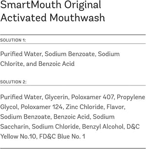 SmartMouth Original Activated Mouthwash Single Packs Travel Mouthwash Fresh Mint 40 Pack