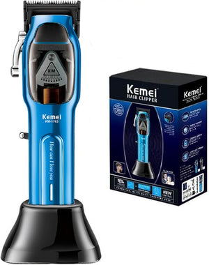 KEMEI Professional Hair Clippers for Men Cord/Cordless Hair Cutting Kits Hair &amp Beard Trimmer Adjustable Barber Clippers with USB Rechargeable KM-1763