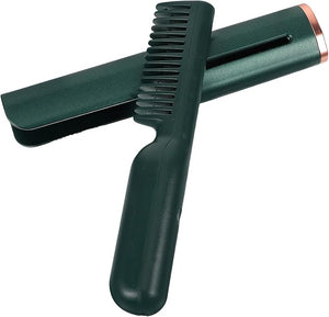 Straightener Brush Heating Hair Styling Tool for Quick Straightening Curling Scald Design for Men Women Portable USB Rechargeable Electric Comb