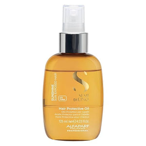 ALFAPARF MILANO Semi di Lino Sunshine Protective Hair Oil - Two-Phase Spray Oil Serum with UV Filters for Sun Exposed Hair Protection - For Shiny Soft Disciplined and Protected Hair