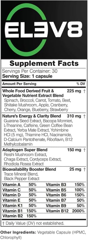 BEpic ELEV8 Advanced Performance Supplement - 30-Day Supply (30 Capsules) | Unlock Ancient Medicinal Secrets for Optimal Health and Functioning (Packaging May Vary)