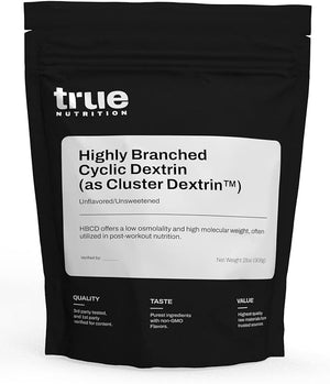 True Nutrition - Highly Branched Cyclic Dextrin - Carbohydrate Powder for Sustained Intra-Workout Energy Enhanced Post-Workout Muscle Recovery - Vegan and Non-GMO - Unflavored 2lb.