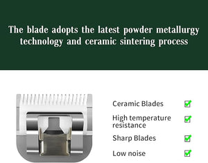 Professional Detachable Replacement Ceramic Blades setcompatible with oster Classic 76/Star-Teq/Power-Teq andi A*dis AGCBDCBGCMBG Series Clippers (size 0A)