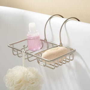 Signature Hardware 329489 Soap Basket with Sponge Holder - Chrome