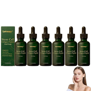 Lotmay Stem Cell Collagen Peptide Oral Drops Multi Collagen Peptides Liquid Drops for Women Hydrolyzed Liquid Collagen Peptides for Lift &amp Firm Skin &amp Reduce Wrinkle (6)