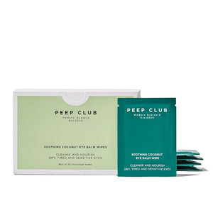 Peep Club All Natural Eye Makeup Remover Wipes ? Perfect for Sensitive Eyes, Optometrist Formulated, Tea Tree Oil Free, Cleansing, Nourishing, Coconut Oil, Chamomile, Bilberry, 30 Pack