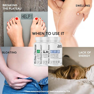 Youth &amp; Tonic 3X Belly Bloating Pills for Puffiness, Water Debloat, Stomach, Gut &amp; Colon Cleanse Detox | with Liquid Activated Charcoal, Coconut &amp; Peppermint Oil, Senna Leaf &amp; More | 1