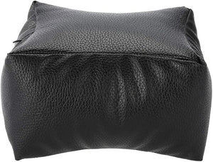 Hand Rest PillowPedicure Foot Rest PU Nail Art Table Hand &amp Foot Pillow with Soft Fillings for Arm Rest Salon Manicure(Black)
