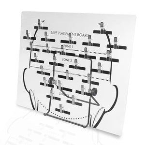 Hair Extension Hanger Carrier Tape in Placement Board Hair Display Holder Rack with Clips Foldable Bracket Hairpin Hair Styling Too for Tape In Hair Extensions