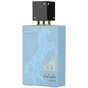 Lattafa Lail Maleki Moroccan Blue ? Spicy Citrusy Woody Oud ? Eau de Parfum Spray Long-Lasting Fragrance for Unisex 3.4 Ounce / 100 ml