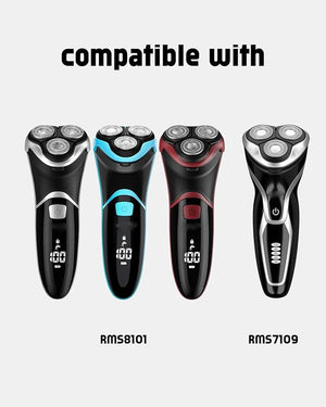 RMS8101 Replacement Blades for Men's Electric Shaver RMS7109 9PCS RMS8101 Blades for Electric Razor for Men 2 Cleaning Brush