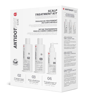 Antidotpro Scalp Treatment Kit ? 3-Part Kit - Cleanse Shampoo Revitalize Mask &amp Leave-In Treatment for Dandruff Itchy Scalp Redness Irritation &amp Contact Dermatitis