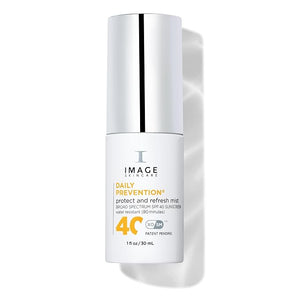 IMAGE Skincare DAILY PREVENTION Protect &amp Refresh Mist SPF 40 Broad Spectrum Sunscreen Spray 1 Fl Oz Travel Size