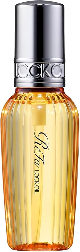 Re-Fa Lock Oil | Japanese Hair Styling Oil for Heat Protection, Shine &amp; Long-Lasting Hold | Anti-Frizz, Curl Enhancer, Straightener Prep | Lightweight Formula | 100ml | Luxury Beauty Hair Serum