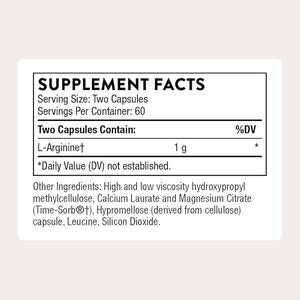 THORNE - L-Arginine Sustained Release (Formerly Perfusia-SR) - Support Heart Function Nitric Oxide Production &amp Optimal Blood Flow* - 60 Servings