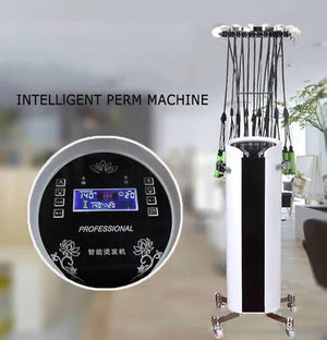 Digital Hair Perm Machine - Ceramic Curling Device for Salon Styling, LCD Display Roller with Cable Box for Versatile Wave Creation