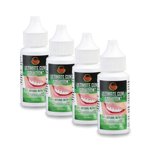 The Ultimate Gum Solution - Double Strength Formula Natural Herbal Mouthwash - Helps Relieve Canker Sores Swollen Gums Bad Breath Tooth Aches - Gum Care Wash Protects Against Plaque &amp Tartar