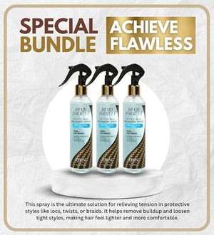 Anti Itch Braid Spray - 3x Formula Loc. Twist. Braid. Releasing Spray BY EBIN NEW YORK Bundle ?Apple Cider Vinegar and Biotin Down Scalp Balance and Hair Refresh with Apple Scent ?Gift Set (3 Items)
