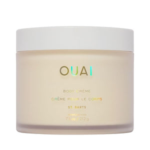 OUAI Body Cream St. Barts - Hydrating Whipped Body Cream with Cupua?u Butter Coconut Oil and Squalane - Softens Skin and Delivers Healthy-Looking Glow - Sulfate-Free Skin Care (7.5 Oz)
