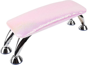 LIONVISON Arm Rest for Nails Tech: Microfiber Leather Hand Rest for Nails Cushion Hand Rest Pillow for Nails Toenails Detachable Nail Art Accessories Tool for Nails Tech (Crocodile Pink)