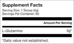 Momentous L-Glutamine Powder - NSF Certified for Sport - 60 Servings