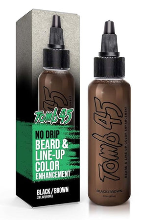 Tomb 45 NODRIP Enhancement Color | Hair Enhancer For Beard &amp Lineup | Water Resistant Hairline Filler Spray | Barber Beard Liner For Thicker &amp Fuller Hairstyling | Men¡¯s Grooming Products