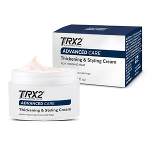 TRX2 Hair Thickening &amp Styling Cream - Non-sticky &amp lightweight texture - for all Hair Types - Thicker and more Hydrated - No Dyes [1.7 oz]