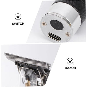 Mute Hair Clipper Professional Hair Cutting Tool for Home and Barbershop Simple Design Easy to Use Black No Battery Oil Included