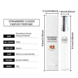 Strawberry Cloud Roll-On Perfume - Natural Sweet &amp Delicate Fragrance Long-Lasting Scent Portable For All Occasions(2PCS)
