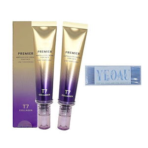 Nourishing KOREAN Eye Cream For A.H.C 2025 Premier Ampoule cream for face Line tightening Season13 1.35 FL.OZ. (40ml) 2 SET/Cotton Swabs (10 pcs)