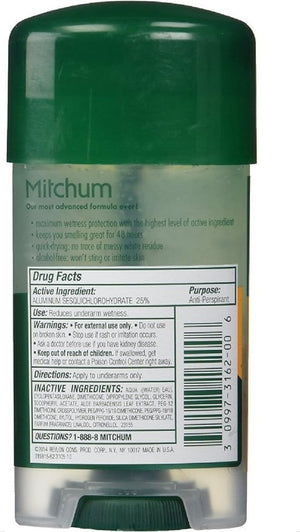 Mitchum Power Gel AntiPerspirant Deodorant Sport 2.25 oz (Pack of 11)