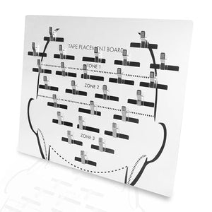 Hair Extension Hanger Carrier Tape in Placement Board Hair Display Holder Rack with Clips hairpin Hair Styling Tool for Tape in Hair Extensions