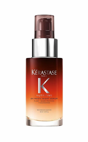 Kerastase Nutritive 8H Magic Night Serum - Overnight Treatment for Dry Hair Enhances Shine With Plant-Based Proteins