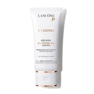 Lanc?me UV Expert Defense SPF 50+ Primer &amp Moisturizer | 3-in-1 Facial Sunscreen with Broad Spectrum Protection | Lightweight Hydrating Non-Greasy Aquagel Texture
