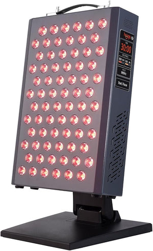 Hooga Red Light Therapy Panel Red &amp Near Infrared LED Light with Timer 72 High-Efficiency Low-Level LEDs (&lt5 mW) Flicker-Free Ultra Series Wellness and Recovery Device ? ULTRA360