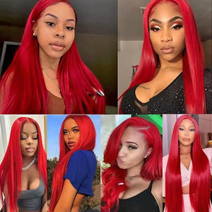 Red Bundles Human Hair Straight 3 Bundles 12 12 12 Inch Unprocessed Brazilian Virgin Remy Light Red Bundle Hair Weave Burgundy Straight Bundle Human Hair Extensions