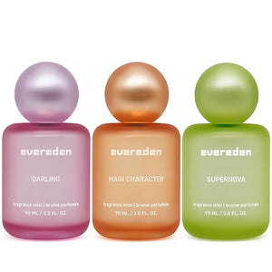 Evereden Fragrance Hair and Body Mist Bundle of 3: Clean &amp; Vegan Collectible Hair and Body Spray for Teen Girls Set - Amplify Your Self-Expression with Iconic Scents in Aesthetic Bottles