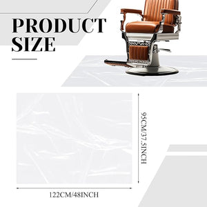 Breling 50 Pcs 48 x 37.4 Inch Extra Large Disposable Haircutting MatDisposable Hair Collection Mat For BarbershopsSalons And Pet Grooming