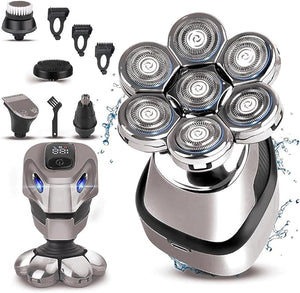 7D Shaver for Men - Micro Shaver with 6 Heads - Electric Shaving Machine - Bald Head Shaver - 5 Minute Shave Everyday