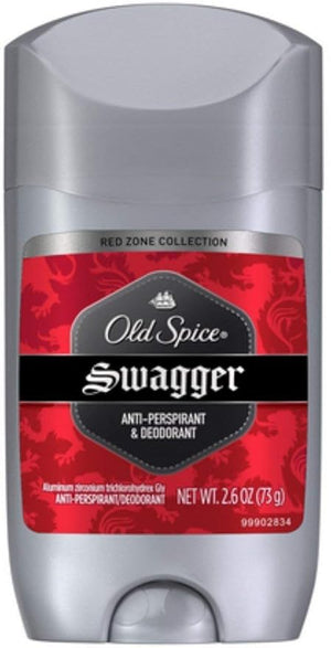 Old Spice Rz Inv Sld Swag Size 2.6z Old Spice Red Zone Swagger Invisible Solid Anti-Perspirant Deodorant,Pack of 8