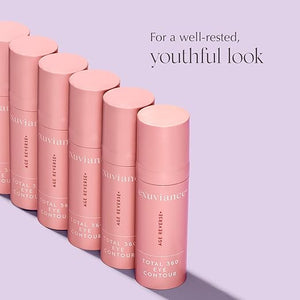 EXUVIANCE AGE REVERSE+ Total 360 Eye Contour, Anti-Aging Eye Cream, Brightens Dark Circles, Firms and Tightens Fine Lines and Wrinkles, with Caffeine, Hyaluronic Acid, and Peptides, 15g