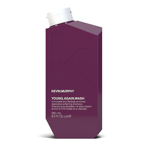KEVIN.MURPHY YOUNG.AGAIN.WASH - Moisturising Anti-Ageing Shampoo - For Ageing Damaged &amp Brittle Hair - Hair Repair - Amino Acids &amp Lotus Flower Extract - Sulphate &amp Paraben Free - 250 mL