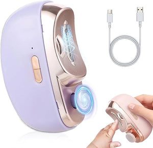 1/2PCS Smart Nail Clipper New 3 in 1 Easy Clip Electric Nail Clippers for Seniors Designed for Extra Hard/Thick Hands Feet Nails Polishing Clipper with Light for Limited Mobility People (022PCS)