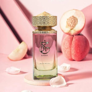 Paris Corner | Khair Peach Delulu Eau de Parfum for Women ? 3.4 Fl Oz | Sophisticated Gourmand Perfume with Peach Nectarine Guava Vanilla &amp Florals | Long Lasting Luxury Fragrance
