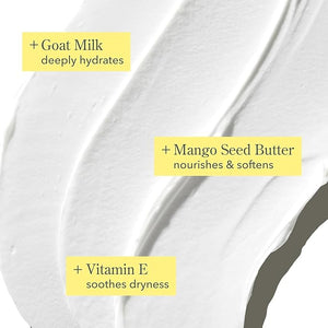 Beekman 1802 Glacial Mint &amp Eucalyptus Whipped Body Cream - 8 oz - Scented - Moisturizes Soothes &amp Softens - With Coconut Oil &amp Mango Seed Butter - No Irritation - Good for Sensitive Skin